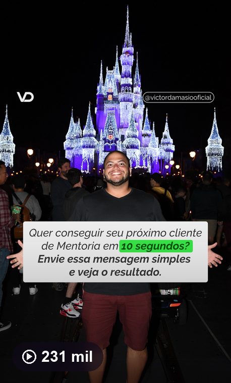 Peça publicada no perfil do Victor